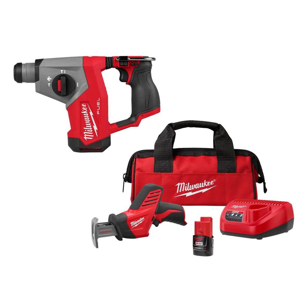 M12 FUEL 12V Lithium-Ion Brushless Cordless 5/8 in. SDS-Plus Rotary Hammer Drill, & HACKZALL Kit price history on PriceWatchPro