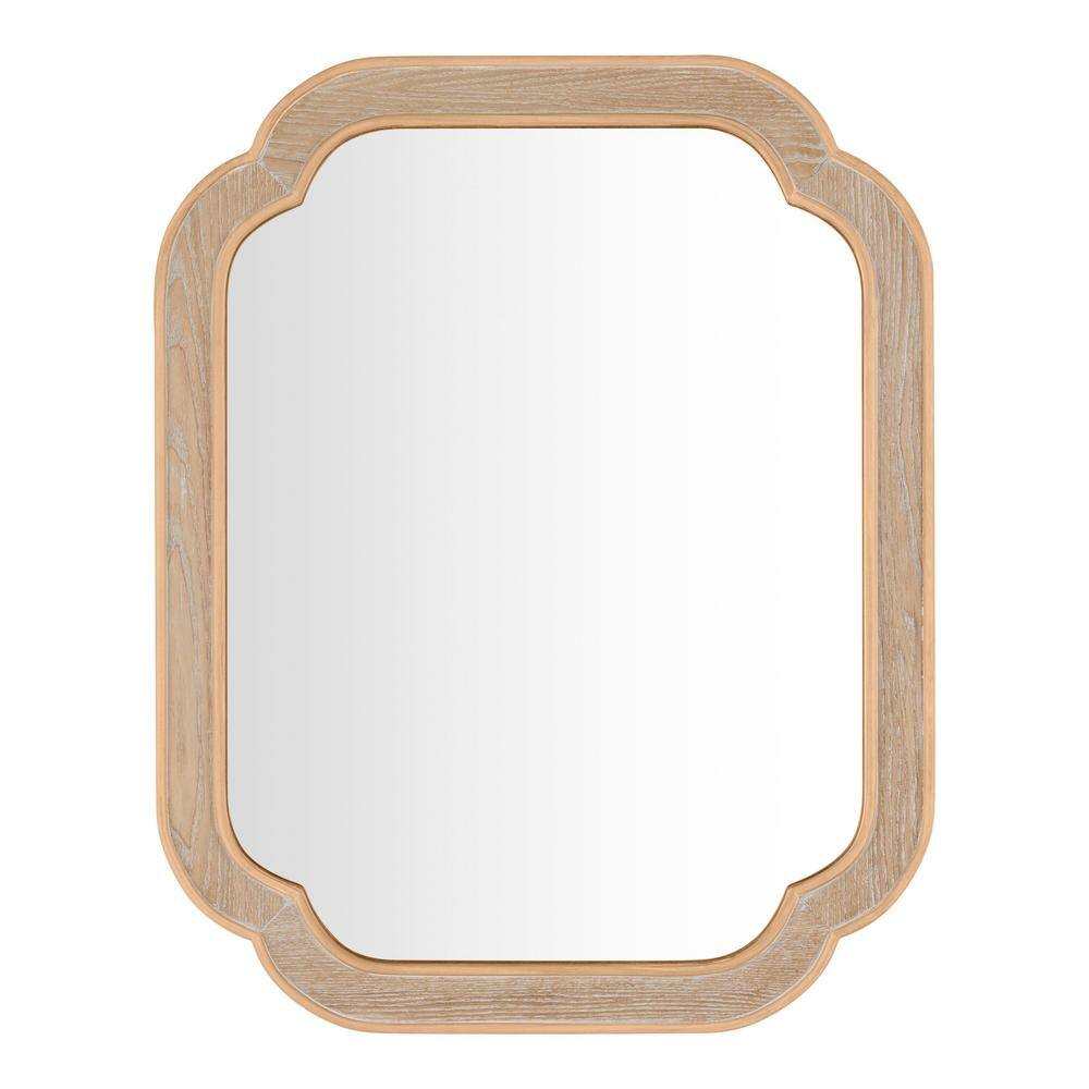 StyleWell Medium French Country Natural Wood Framed Mirror (24 in. W x