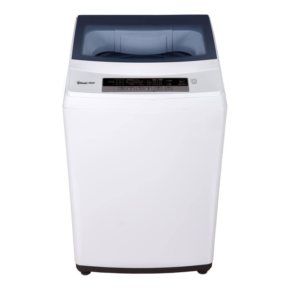 Magic Chef 2.0 cu. ft. Compact Top Load Washing Machine in White, Portable with Stainless Steel Tub