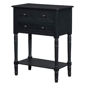 23.7 in. W x 13 in. D x 31.4 in. H Black Linen Cabinet