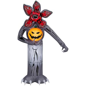 7 ft. Tall x 2 ft. Wide Halloween Inflatable Airblown Demogorgon with Jack-O'-Lantern