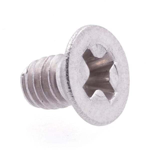 M2.5-0.45 x 4 mm Grade A2-70 Metric Stainless Steel Phillips Drive Flat Head Machine Screws (10-Pack)