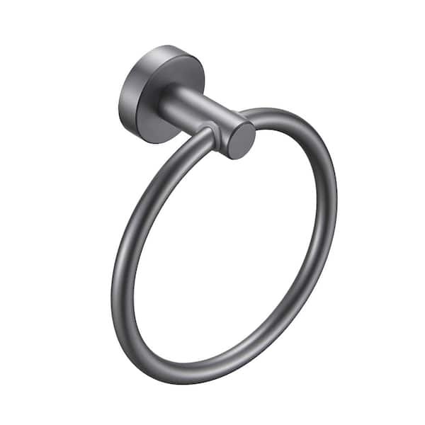 Heemli Simplicity WallMounted Hand Towel Ring in Gray KCAM01GR The