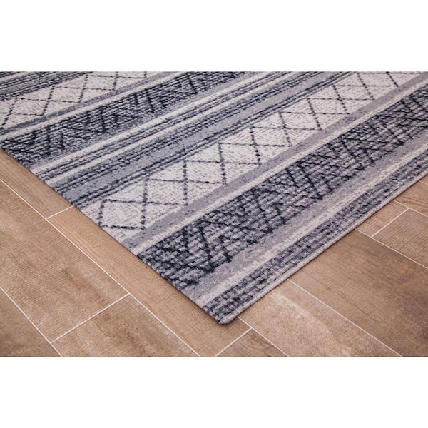 Alesund Multi-Colored 54 in. x 40 in. Polyester Chair Mat