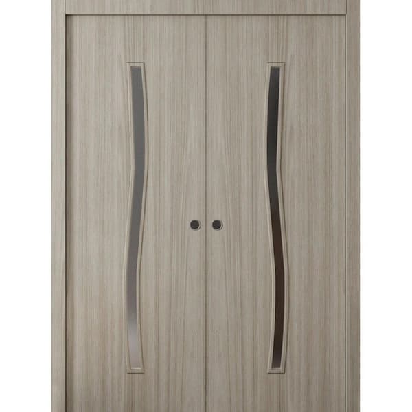 3012 36 in. x 80 in. Sold Core Oak Franko Color Wood Sliding Door