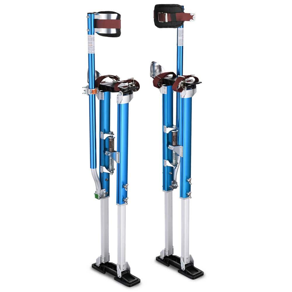 Cisvio 36 in. to 50 in. Blue Aluminum Drywall Stilt Blade span