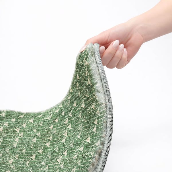 Dream Shag Premium Machine Washable Abstract ADS514 Green 10 ft. x 14 ft. Area Rug