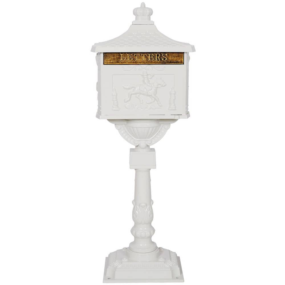 Cast Aluminum Mail Box, Postal Box, Mailbox Color White price history on PriceWatchPro