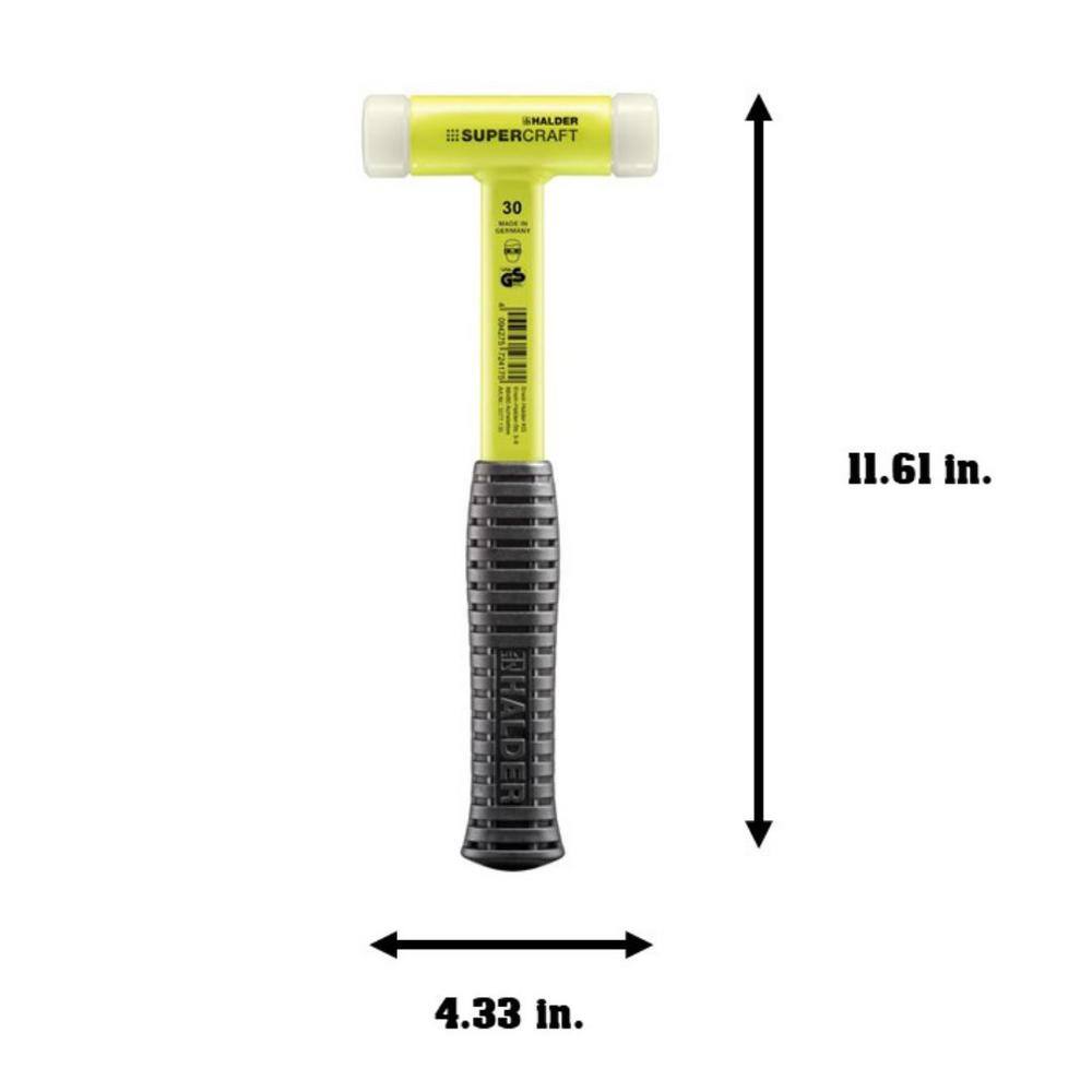 High-Viz Yellow Steel Handle Dead Blow Hammer with Nylon Face