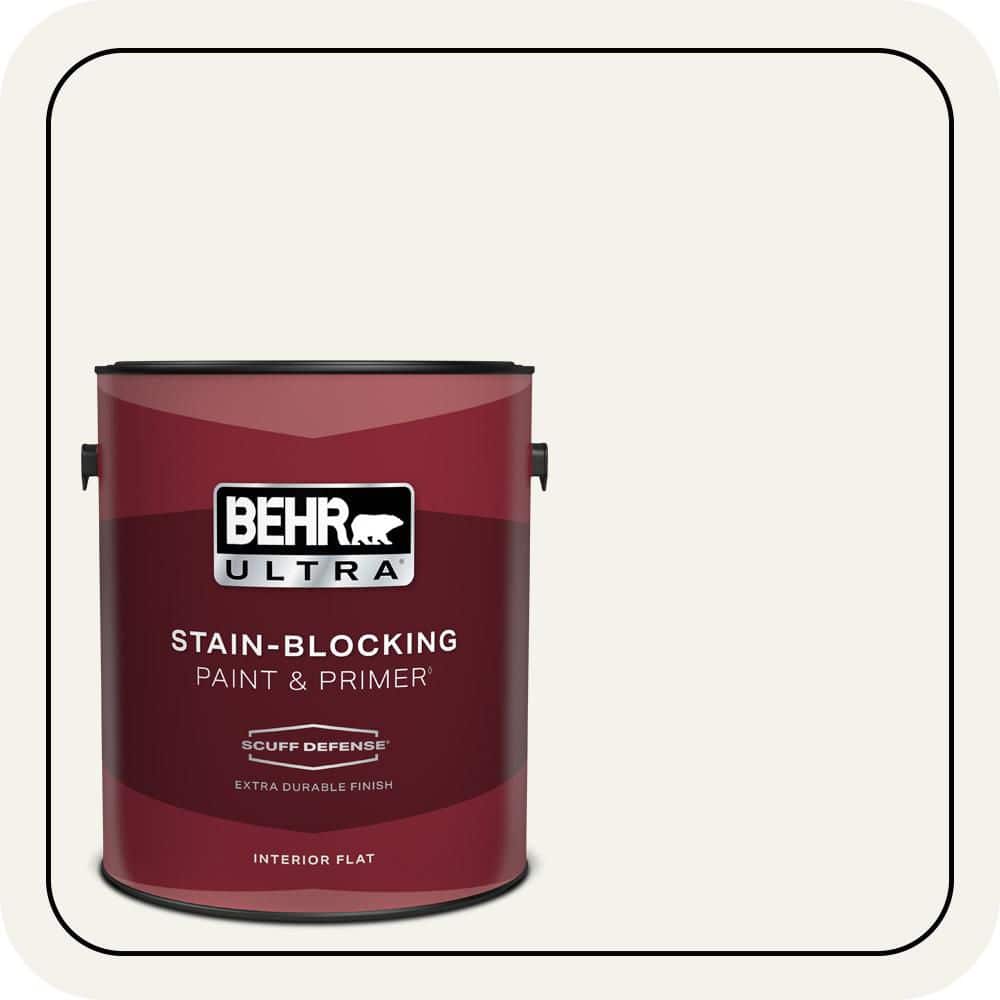 1 gal. #W-F-600 Snow Fall Extra Durable Flat Interior Paint & Primer price history on PriceWatchPro