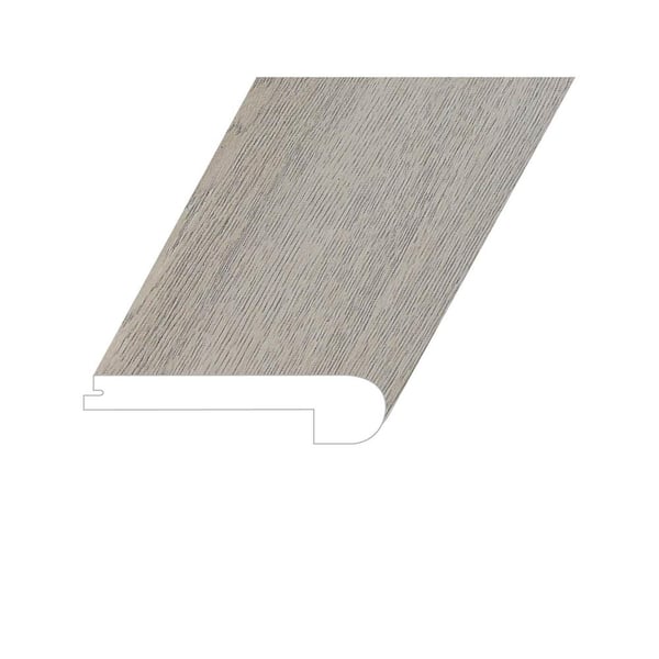 Montserrat Opus Luxe Ivory 1 in. T x 4.5 in. W x 94.5 in. L Vinyl Flush Stair Nose Molding