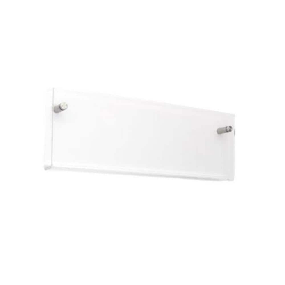 Clear 17 in. x 6 in. Plastic Wall Mount Magazine Rack LX0653 - The