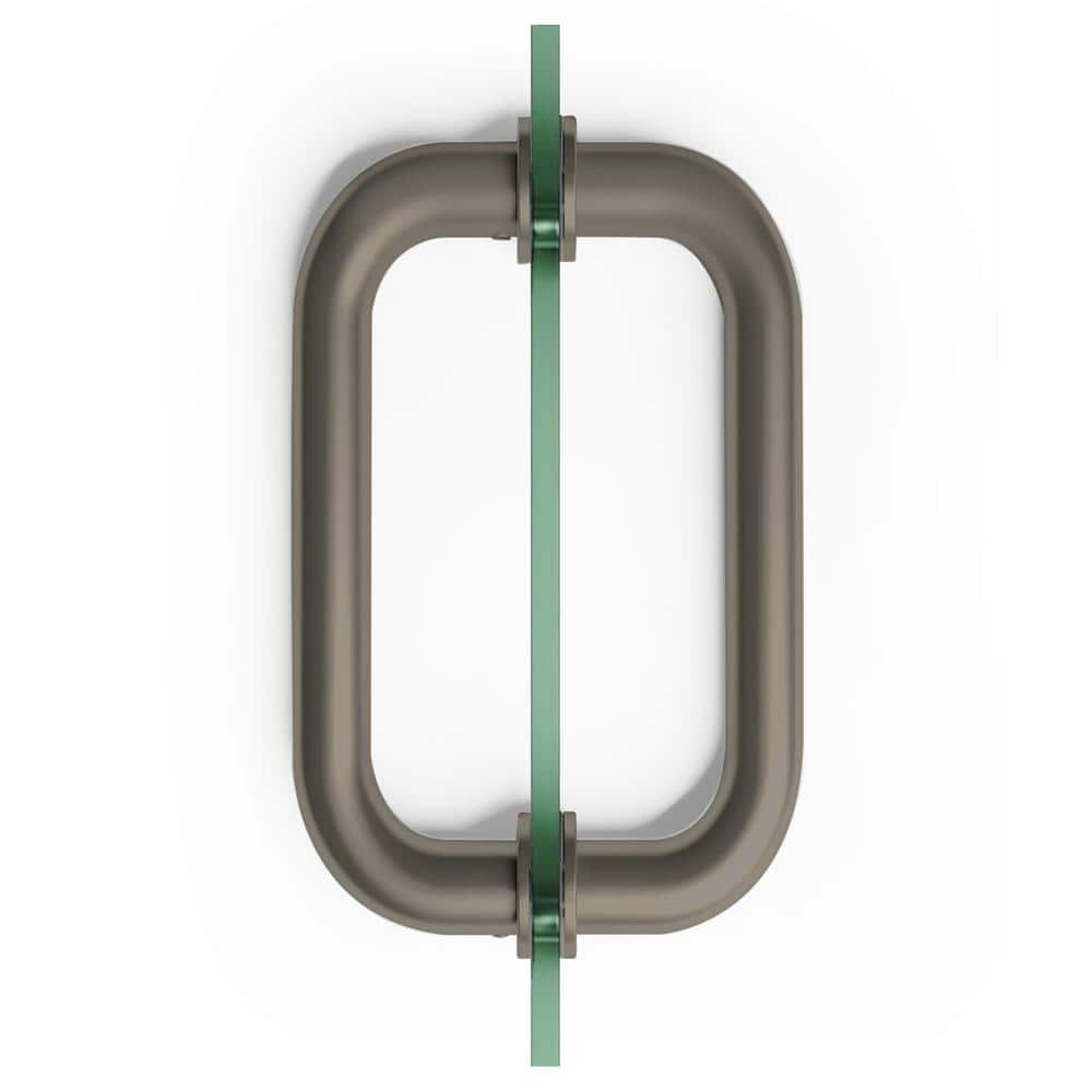 8" Brushed Nickel Back to Back 'C' Pull Handle