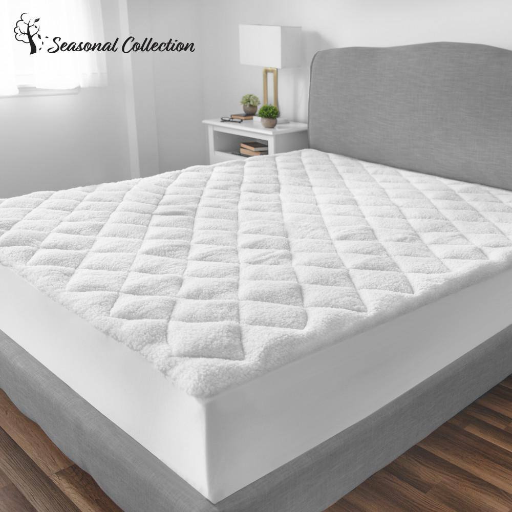 UPC 096675100619 product image for SensorPEDIC Plush Deep Pocket Polyester Twin Mattress Pad, White | upcitemdb.com