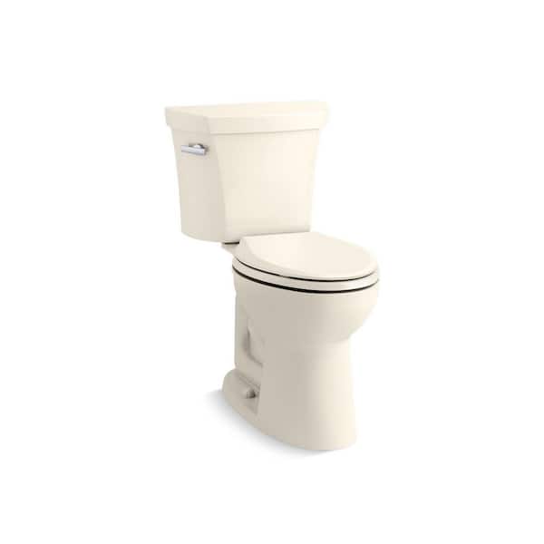 KOHLER Highline Comfort Height 2-Piece Round 1.28 GPF Toilet with