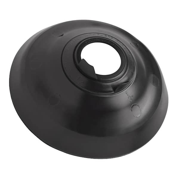 5.75 in. x 5.75 in. PVC Base Vent Pipe Flashing with Adjustable Rubber Collar in Black 5.75 in. x 5.75 in. PVC Base Vent Pipe Flashing with Adjustable Rubber Collar in Black