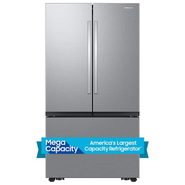 Samsung 32 cu. ft. Mega Capacity 3-Door French Door Refrigerator with Dual Auto Ice Maker in Stainless Steel