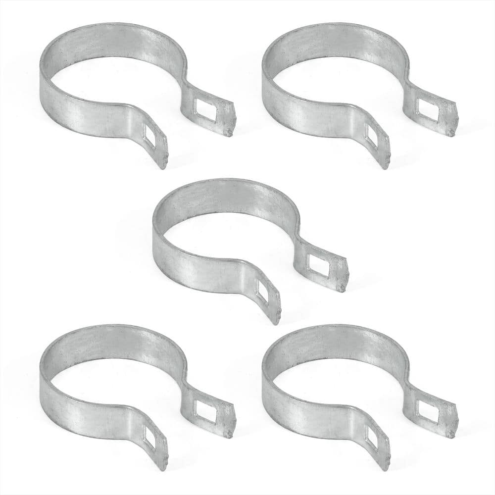 2-3/8 in. Chain Link Fence Silver Galvanized Steel Brace Band with Bolt and Nut (Pack of 5) price history on PriceWatchPro