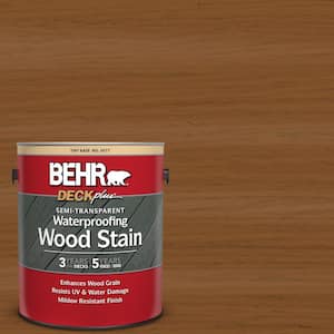 1 gal. #ST-115 Antique Brass Semi-Transparent Waterproofing Exterior Wood Stain
