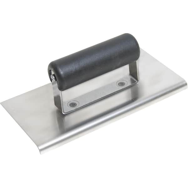 MARSHALLTOWN 8 in. x 4 in. Stainless Steel Edger with 3/8 in. Radius - Plastic Handle