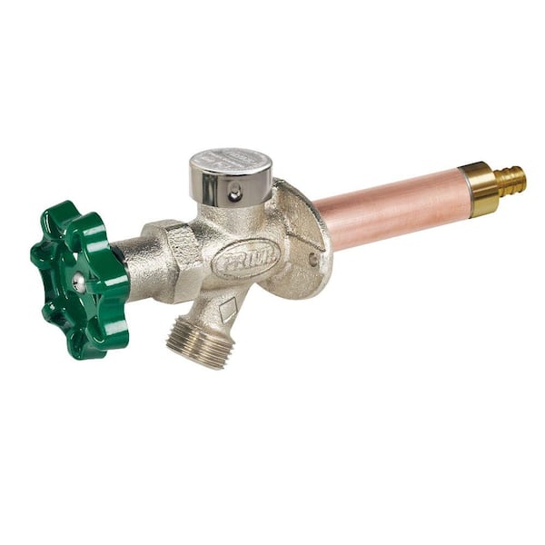 Prier Products 1/2 in. x 6 in. Brass Crimp PEX Heavy Duty Frost Free Anti-Siphon Outdoor Faucet Hydrant