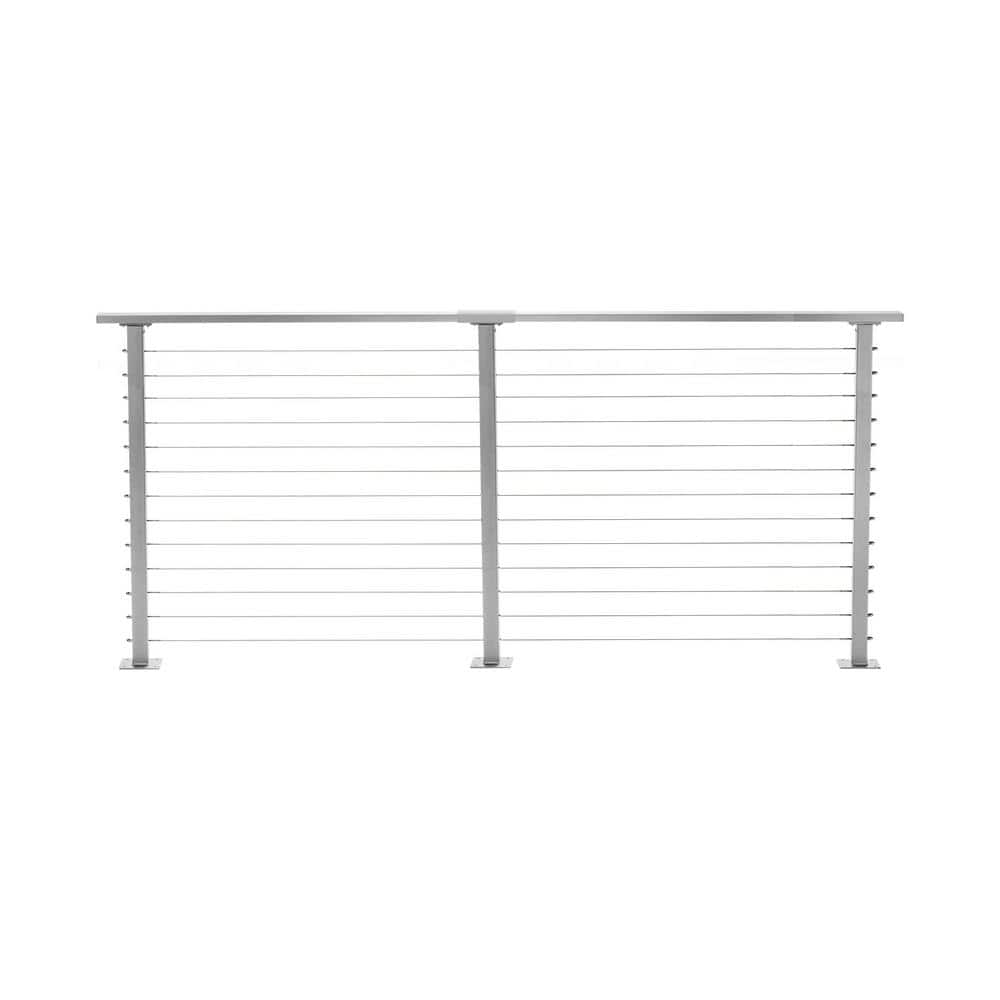 10 ft. Deck Cable Railing, 42 in. Base Mount in Grey price history on PriceWatchPro