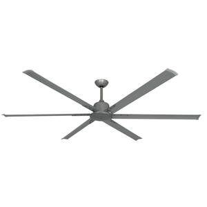 Titan II Wi-Fi 84 in. Indoor/Outdoor Brushed Nickel Smart Ceiling Fan with Remote Control