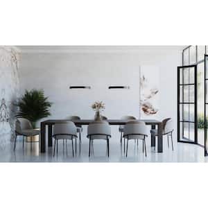 Inverse 27-Watt Integrated LED Matte Black Modern Integrated LED Pendant with Shade for Dining and Kitchen