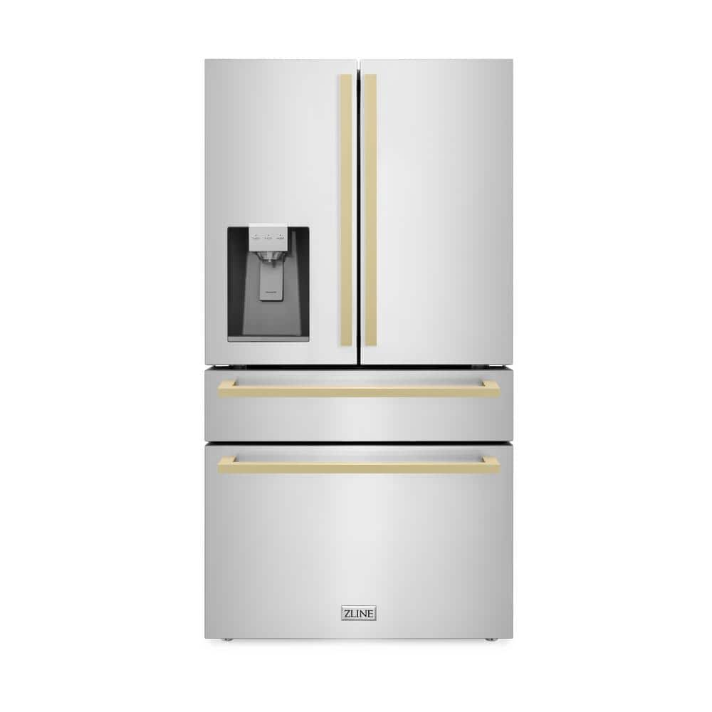 ZLINE KITCHEN AND BATH RFMZW36FCB french door freestanding refrigerator