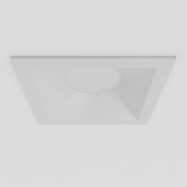 Inspira 3 in. White Square Integrated LED Canless Recessed Lighting Kit Selectable 5CCT 14W 1200LM ETL (1-Pack)