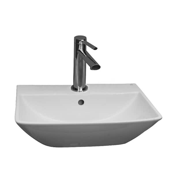 Barclay Products Summit 400 Wall-Hung Bathroom Sink in White