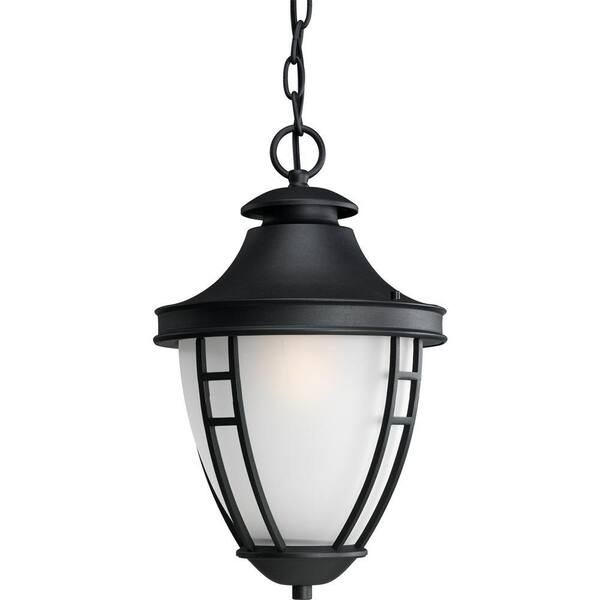 Progress Lighting Fairview Textured Black Outdoor Hanging Lantern