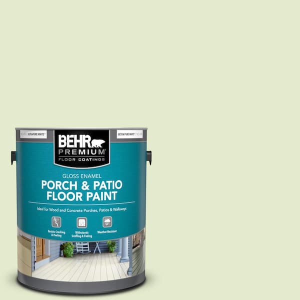 BEHR PREMIUM 1 gal. #P370-2 Praying Mantis Gloss Enamel Interior/Exterior  Porch and Patio Floor Paint 670501 - The Home Depot