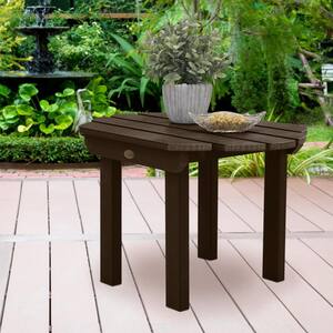 Classic Westport Weathered Acorn Rectangular Recycled Plastic Outdoor Side Table