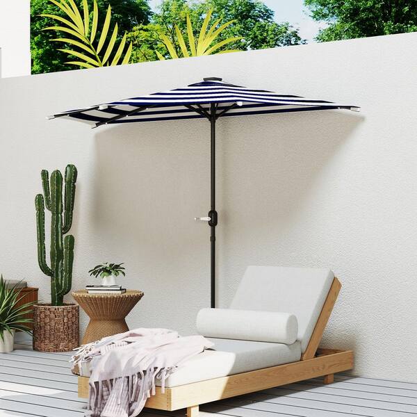 compact patio umbrella Best Choice Products 7.5ft Heavy-Duty Outdoor Market w/ Push Button Tilt, Easy Crank Owners can simply crank open their umbrella and push a button to tilt canopy towards the sun Sunline 7.5 ft Patio Market