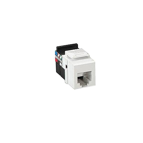 Leviton QuickPort 6P6C Voice Grade Connector, Orange 41106-RO6