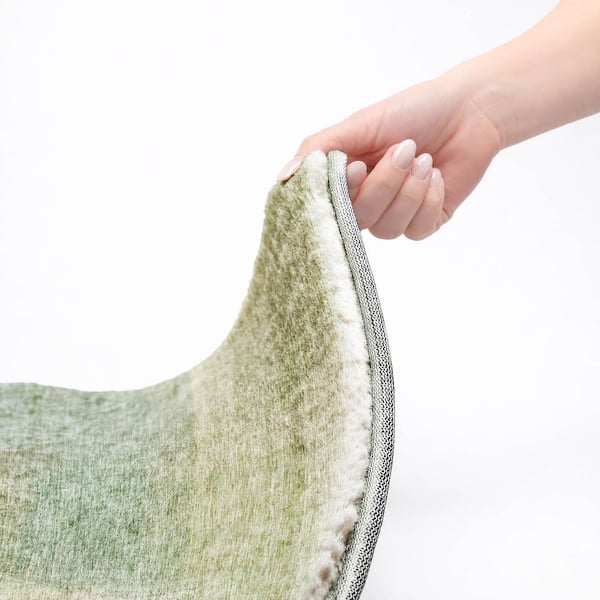 Dream Shag Premium Machine Washable Abstract ADS742 Aloe 9 ft. x 12 ft. Area Rug