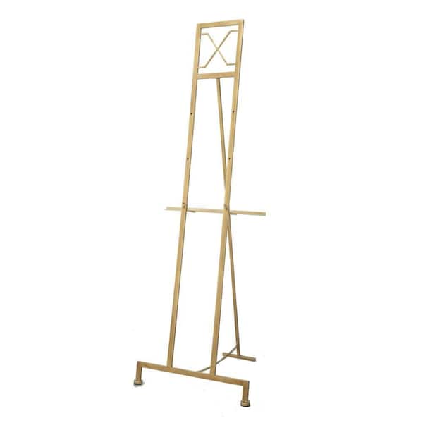 Large Size Easel Stand Gold Iron Frame Free Standing