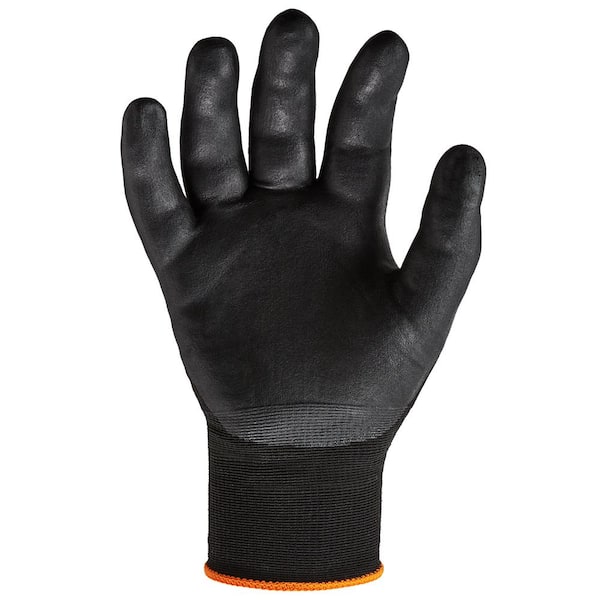 ProFlex 7001 Extra Small Black Nitrile Coated Gloves (144-Pairs)