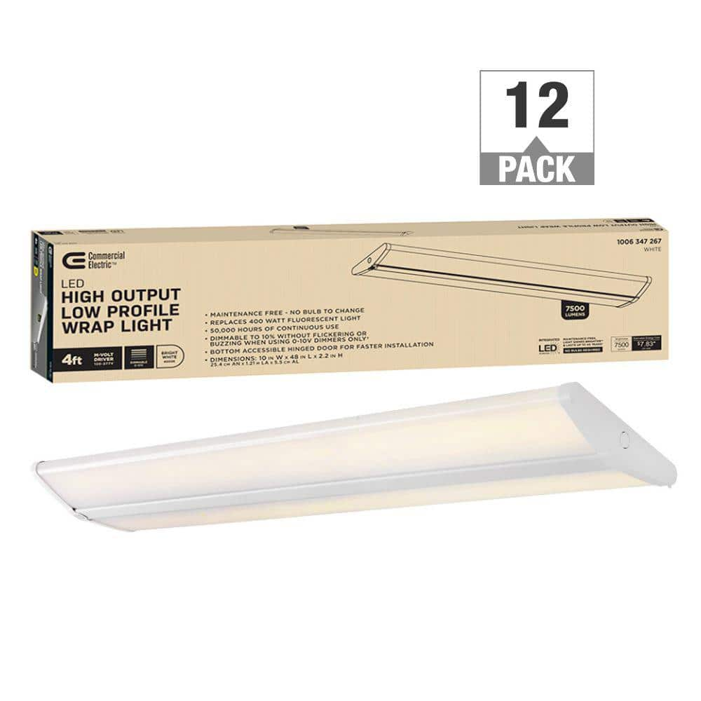 Commercial Electric 48 in. 7500 Lumens Integrated LED White