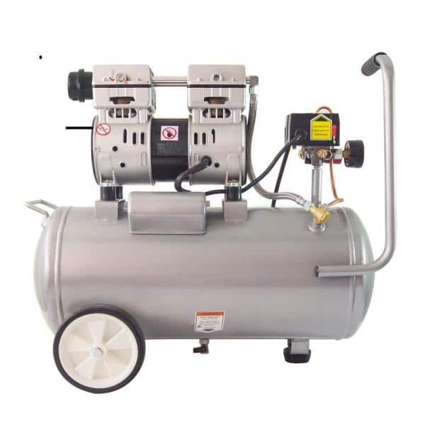 Electric Air Compressor 8.0 Gal 1.0 HP Single Stage Ultra Quiet and Oil-Free 