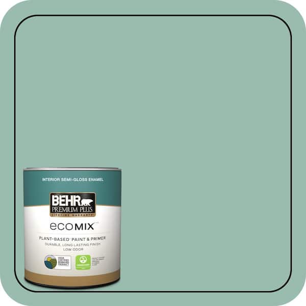 1 qt. #M430-4 Sunstone Semi-Gloss Enamel EcoMix Plant-Based Interior Paint & Primer