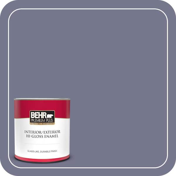 BEHR PREMIUM PLUS 1 qt. #630F-5 Vintage Hi-Gloss Enamel Interior/Exterior Paint & Primer