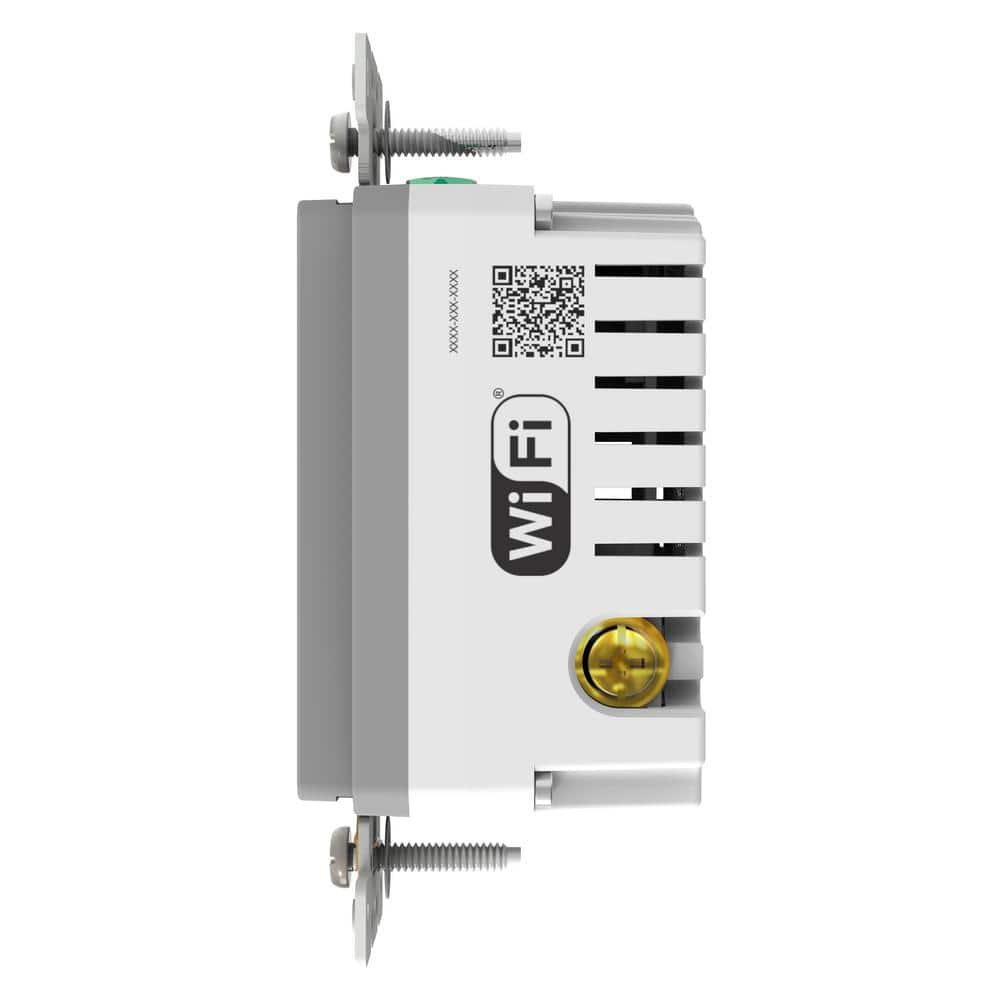Gray 15A Tamper Resistant USB Outlet with Wall Plate