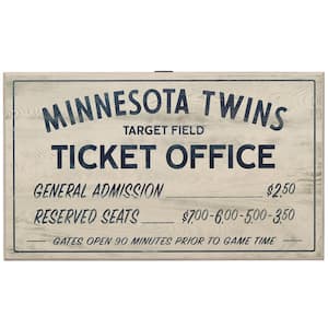 Minnesota Twins Vintage Ticket Office Wood Wall Decor