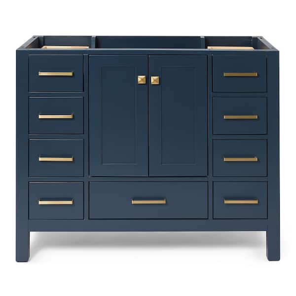 Cambridge 42 in. W x 21.5 in. D x 34.5 in. H Freestanding Bath Vanity Cabinet Only in Midnight Blue