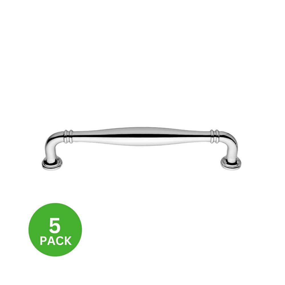 5-Pack Paris 6 in. (152 mm) Center-to-Center Traditional Polished Nickel Bar Drawer Pull price history on PriceWatchPro