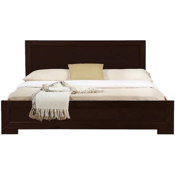 Camden Isle Trent Dark Wood Espresso Twin Wooden Platform Bed