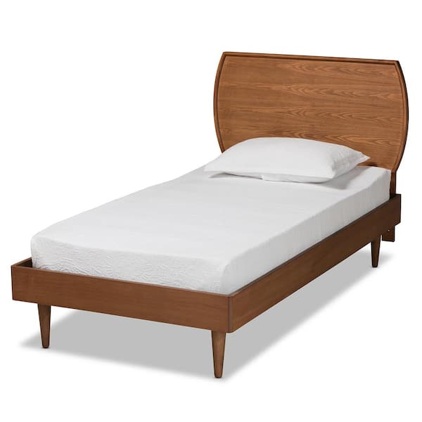 Baxton Studio Yori Brown Twin Platform Bed 1881111211158HD The