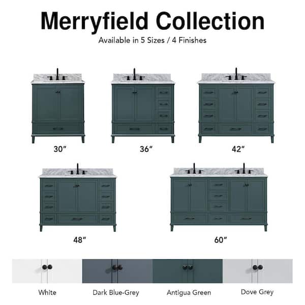 Home Decorators Collection Merryfield 49 in. Single Sink Antigua